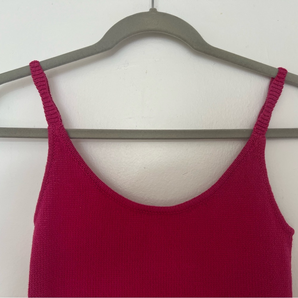Reformation Hot Pink Knit Midi Dress - Picture 6 of 8